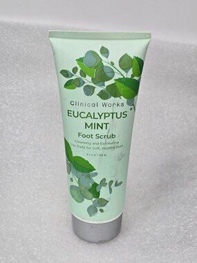 Clinical Works Eucalyptus Mint Foot Scrub Cleansing & Exfoliating For Soft Feet